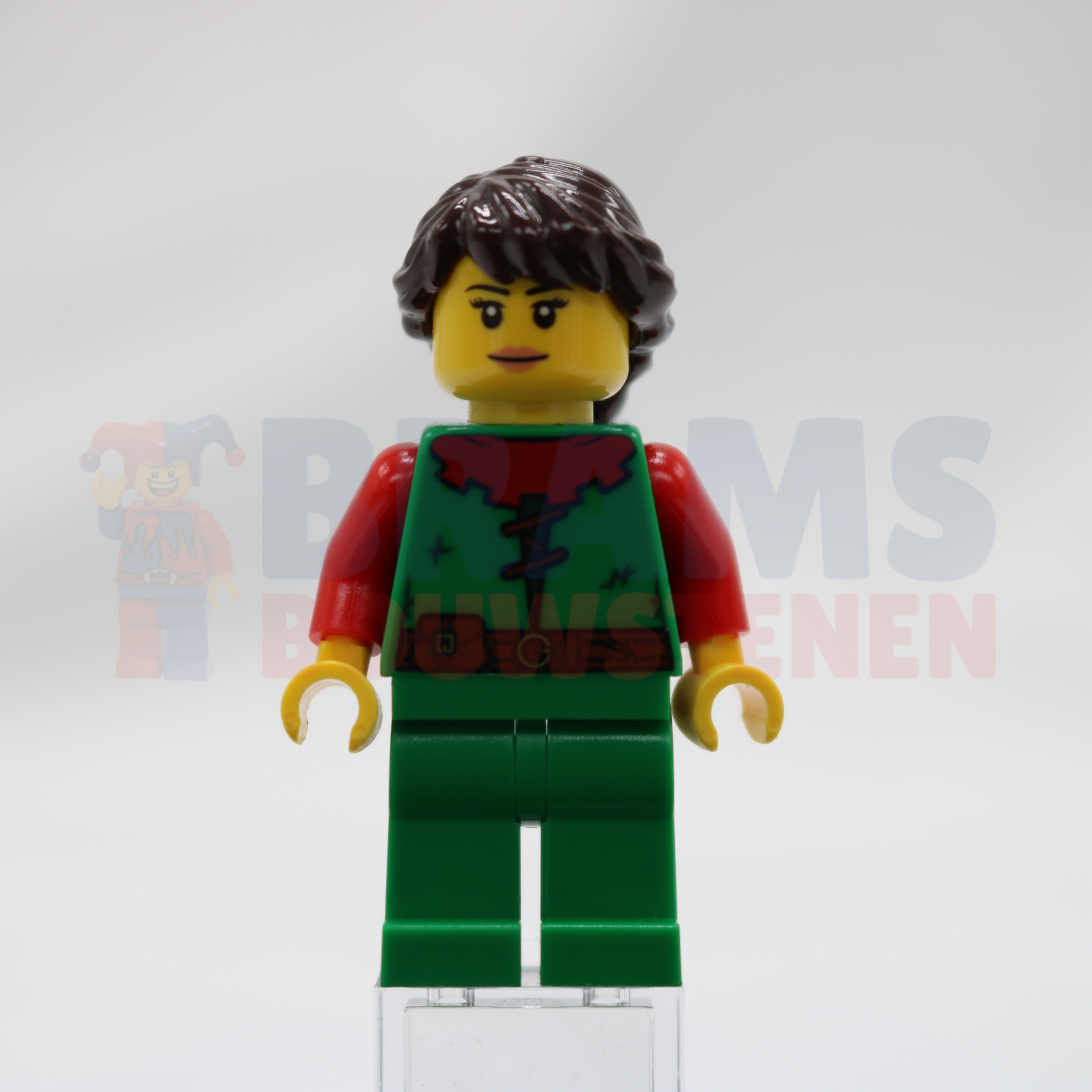 Minifig cas558 - Forestwoman - Red, Ponytail